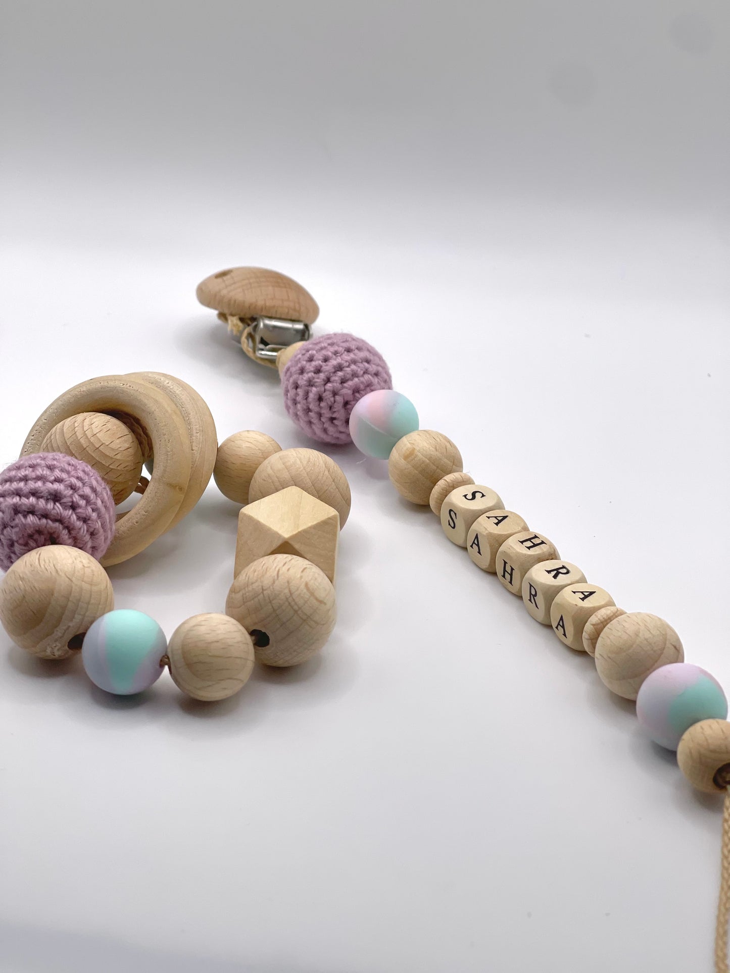 Schnullerkette mit Beißring