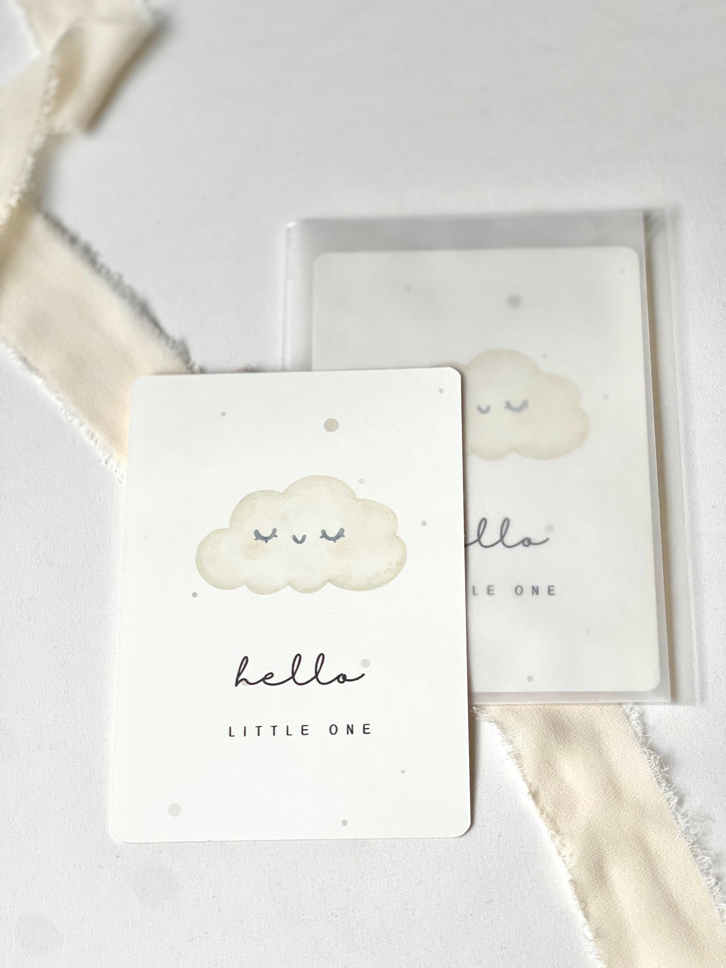 Karte zur Geburt - CLOUD