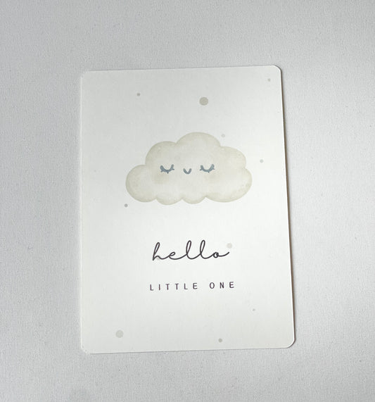 Karte zur Geburt - CLOUD